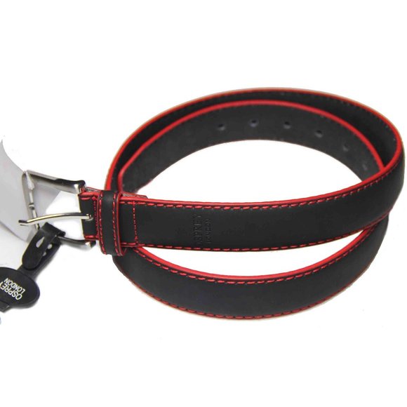 OSPREY | Accessories | Osprey London Leather Belt Black Red  display picture 2